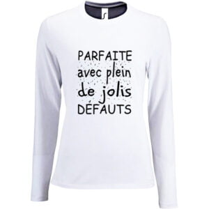 BLANC MANCHE LONGUE 01PARFAITE AVEC PLEIN DE JOLIS DEFAUTS